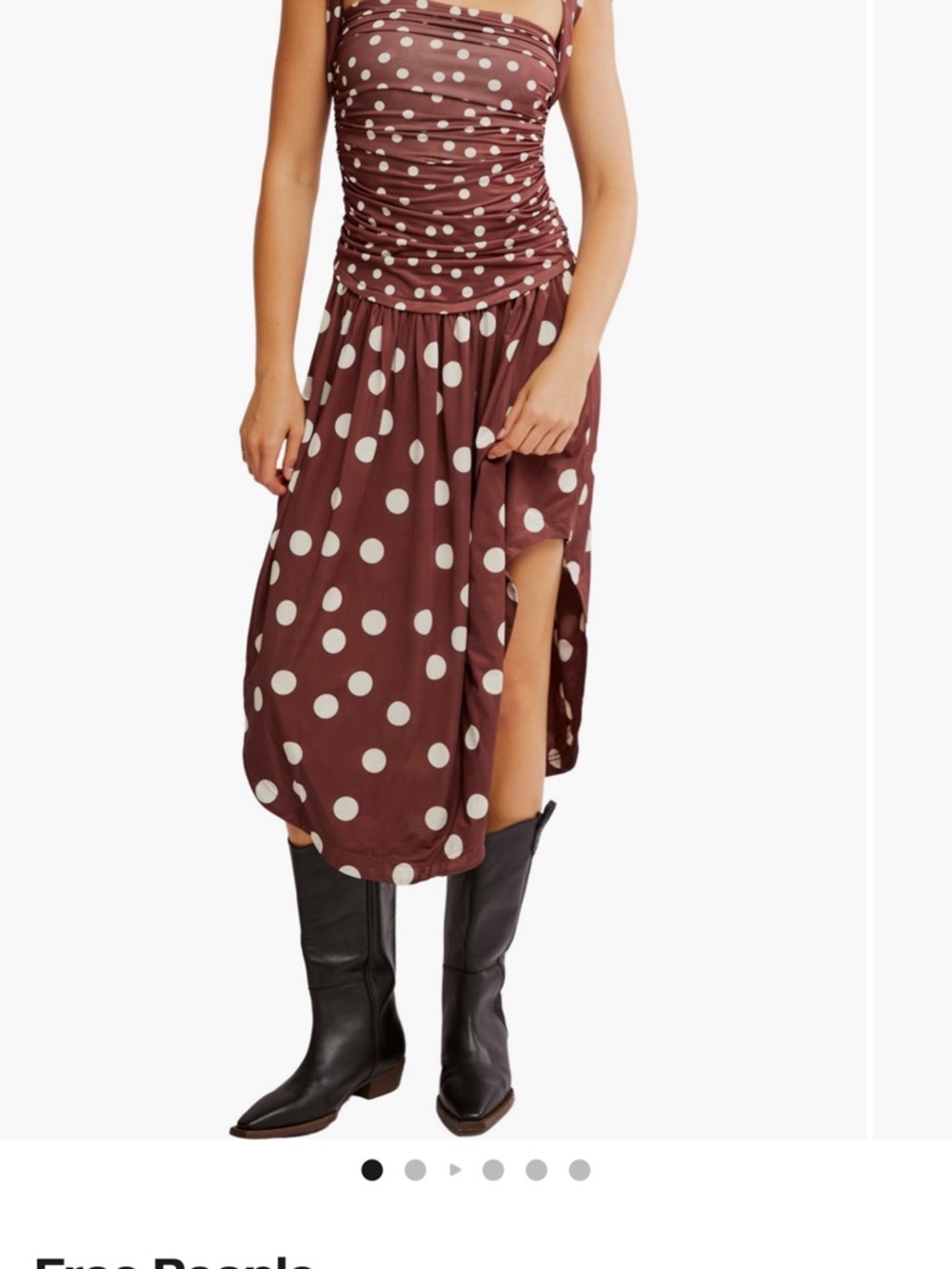 🆕 Free People RAYON Variegated
Polka Dot Midi Dress…NWT - Picture 6 of 8
